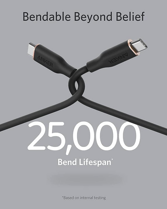 Kabel do danych i ładowania USB-C - USB-C Anker PowerLine III, 100W, 0.9m, Czarny A8552H11