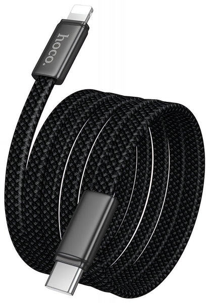 Kabel do danych i ładowania USB-C - Lightning HOCO X125, 30W, 1m, Czarny