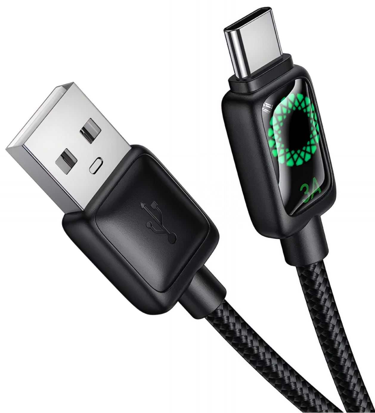 Kabel do danych i ładowania USB-A - USB-C HOCO U146, 36W, 1.2m, Czarny