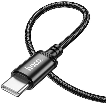 Kabel do danych i ładowania USB-C - USB-C HOCO X91, 60W, 3m, Czarny