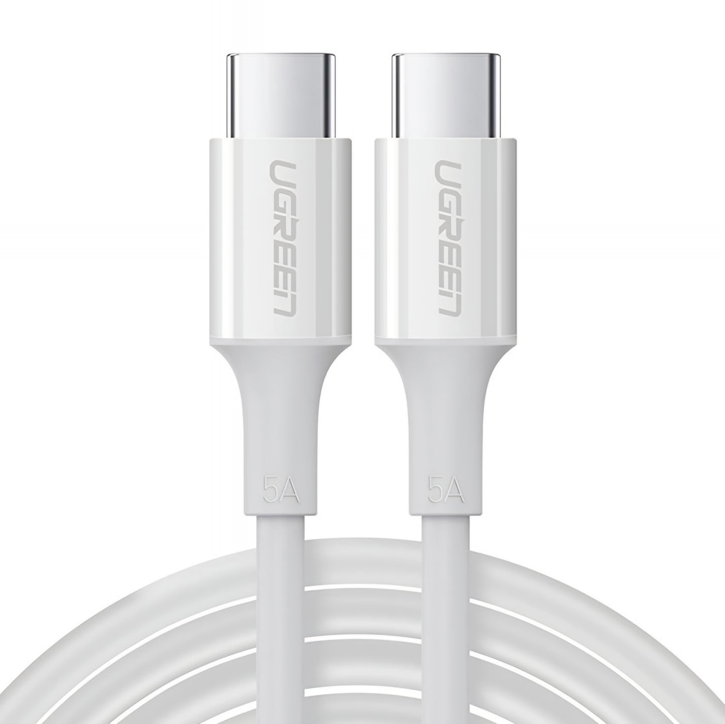 Kabel do danych i ładowania USB-C - USB-C UGREEN US300, 100W, 2m, Biały