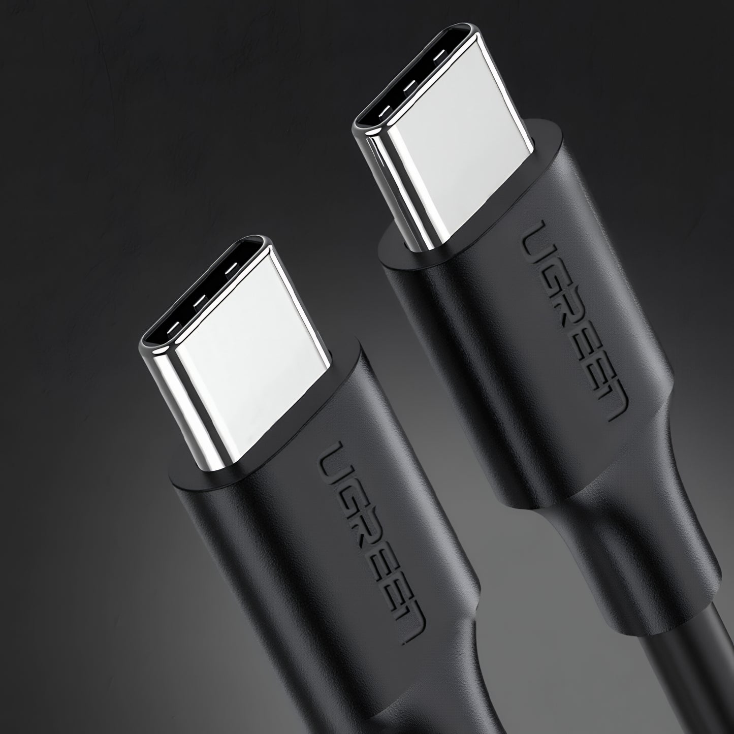 Kabel do danych i ładowania USB-C - USB-C UGREEN US286, 60W, 3m, Czarny