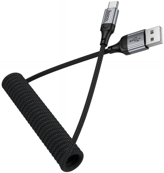 Kabel do danych i ładowania USB-A - USB-C HOCO X121, 18W, 1,5m, Czarny