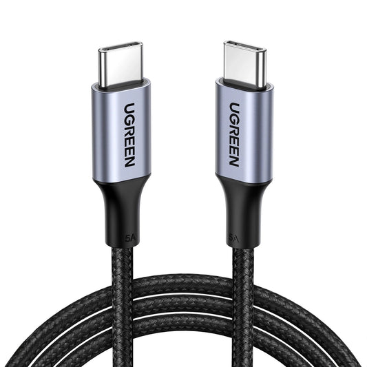 Kabel do danych i ładowania USB-C - USB-C UGREEN US316, 100W, 0,5m, Szary