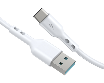 Kabel do danych i ładowania USB-A - USB-C BWOO X172C, 60W, 1m, Biały