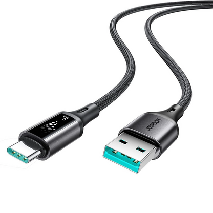 Kabel do danych i ładowania USB-A - USB-C Joyroom S-A60 StarTalk, 18W, 1.2m, Czarny