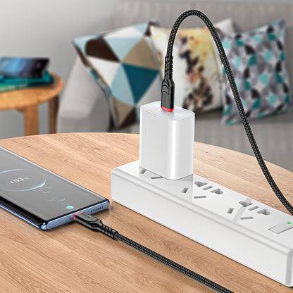Kabel do danych i ładowania USB-C - USB-C HOCO X59 Victory, 60W, 1m, Czarny
