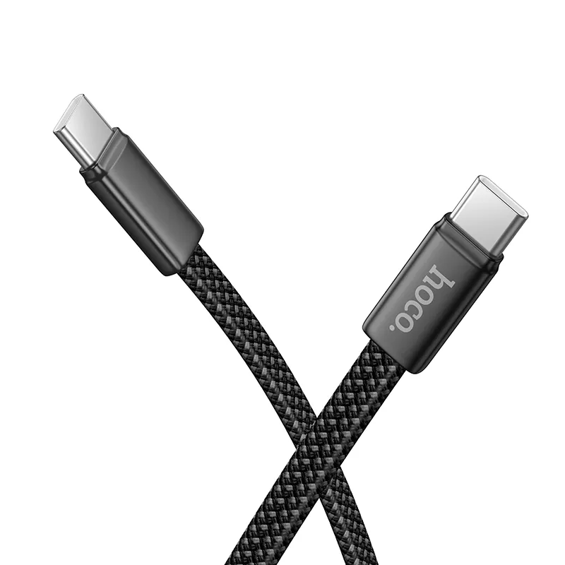 Kabel do danych i ładowania USB-C - USB-C HOCO X125, 60W, 1m, Czarny