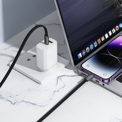 Kabel do danych i ładowania USB-C - USB-C HOCO X125, 60W, 1m, Biały