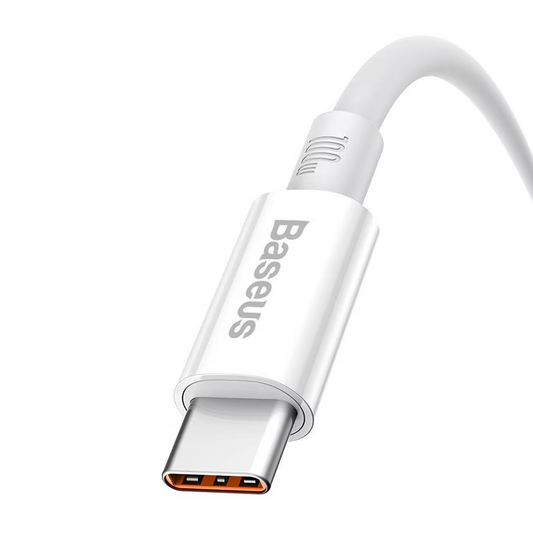 Kabel do danych i ładowania USB-A - USB-C Baseus Superior Series, 100W, 1m, Biały P10320102214-01