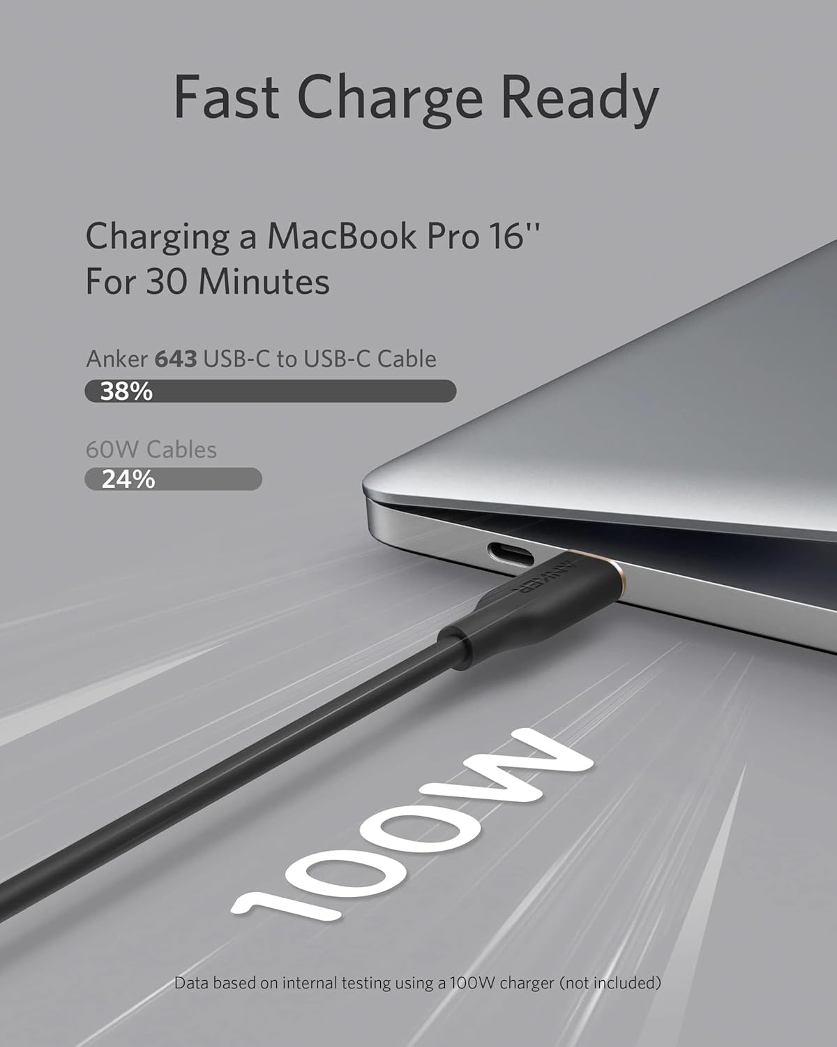 Kabel do danych i ładowania USB-C - USB-C Anker PowerLine III, 100W, 0.9m, Czarny, Ponownie zapakowany A8552H11
