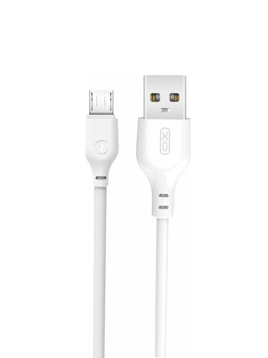 Kabel do danych i ładowania USB-A - microUSB XO Design NB103, 18W, 2m, Biały