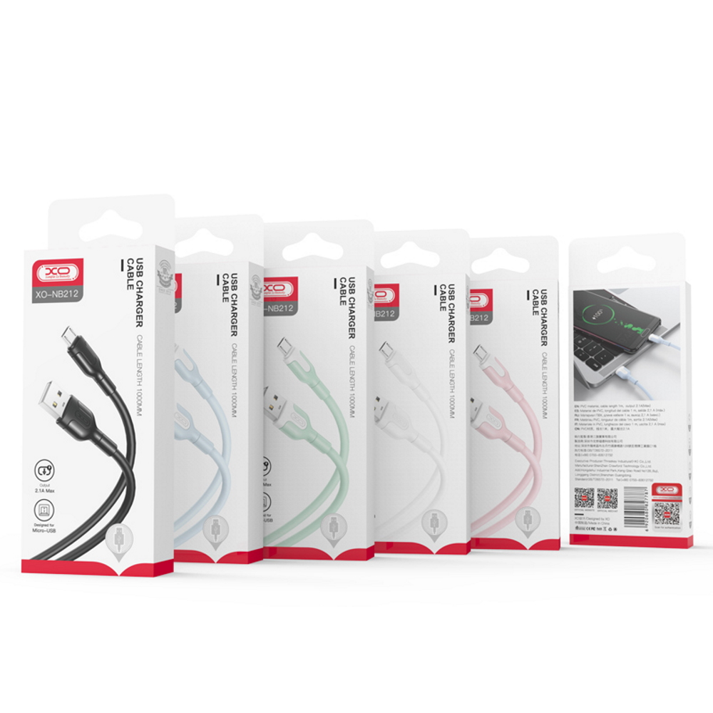 Kabel USB-A - Lightning do ładowania i transmisji danych XO Design NB212, 18 W, 1 m, biały 