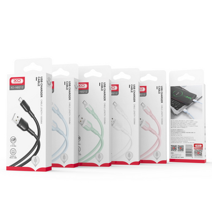 Kabel USB-A - Lightning do ładowania i transmisji danych XO Design NB212, 18 W, 1 m, biały 