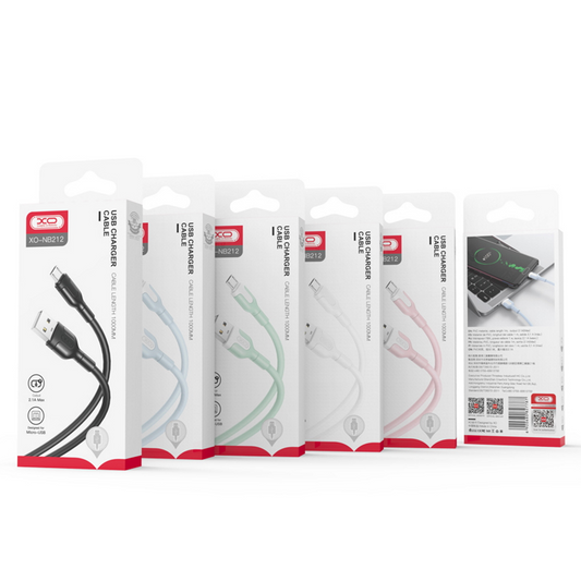 Kabel USB-A - Lightning do ładowania i transmisji danych XO Design NB212, 18 W, 1 m, biały 