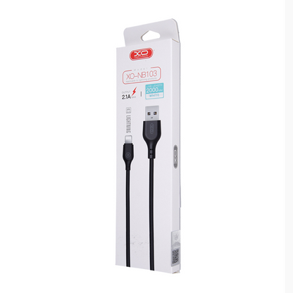Kabel do danych i ładowania USB-A - Lightning XO Design NB103, 18W, 2m, Biały
