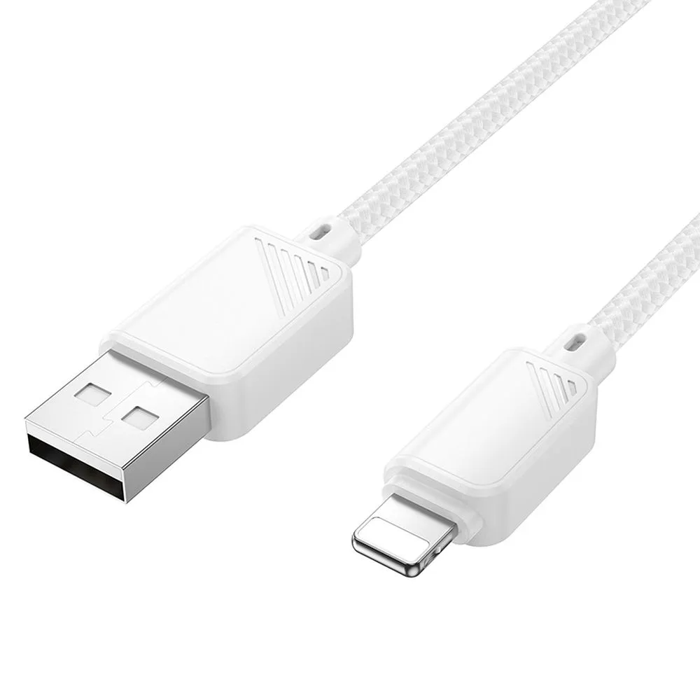 USB-A to Lightning Data and Charging Cable HOCO X113, 18W, 1m, White