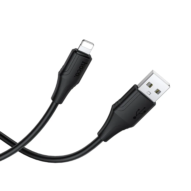 Kabel do danych i ładowania USB-A - Lightning HOCO X124, 18W, 1m, Czarny