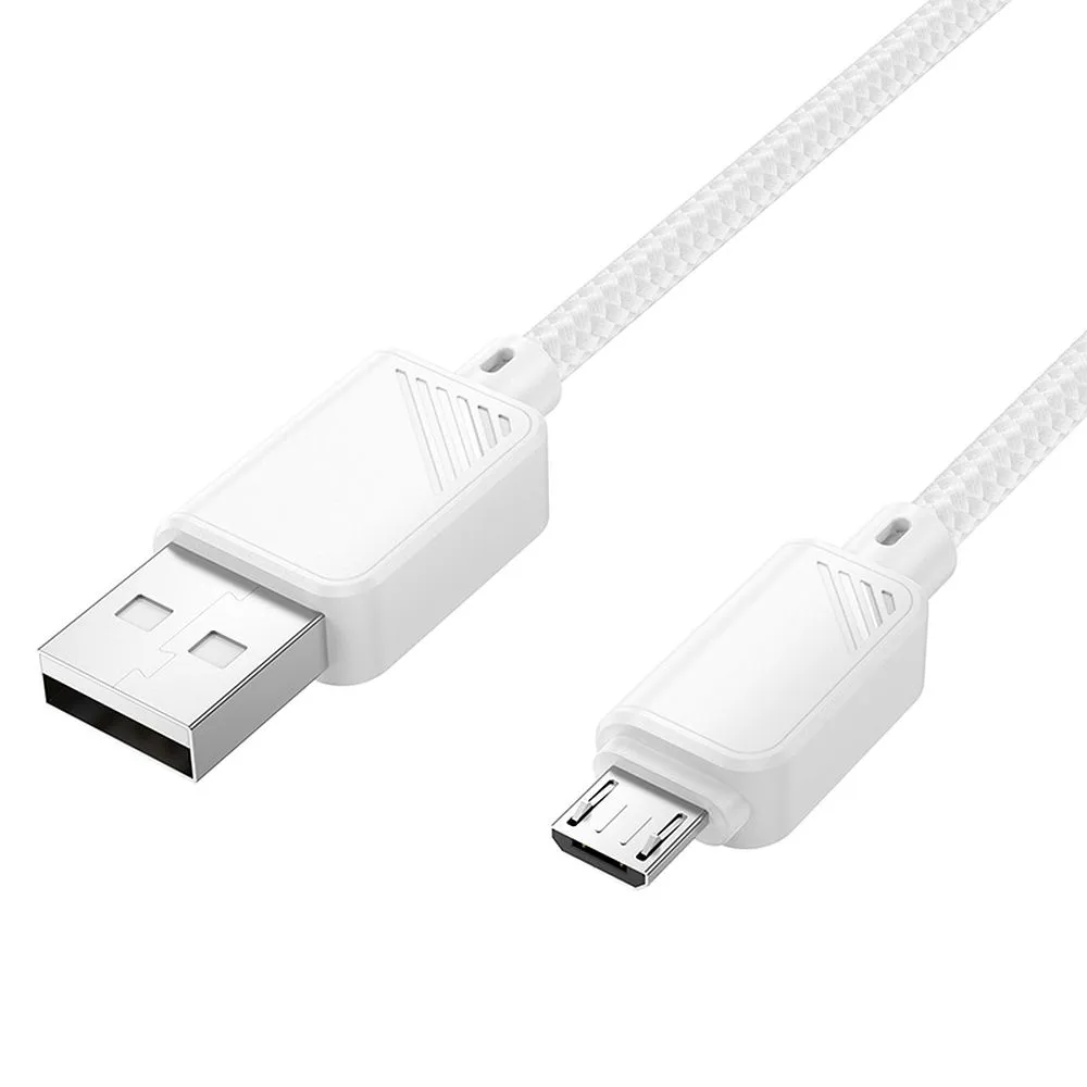 Kabel do przesyłu danych i ładowania USB-A - microUSB HOCO X113, 18W, 1m, biały
