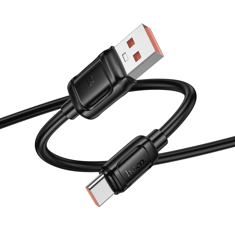 Kabel do przesyłu danych i ładowania USB-A - USB-C HOCO X115, 100W, 1m, Czarny