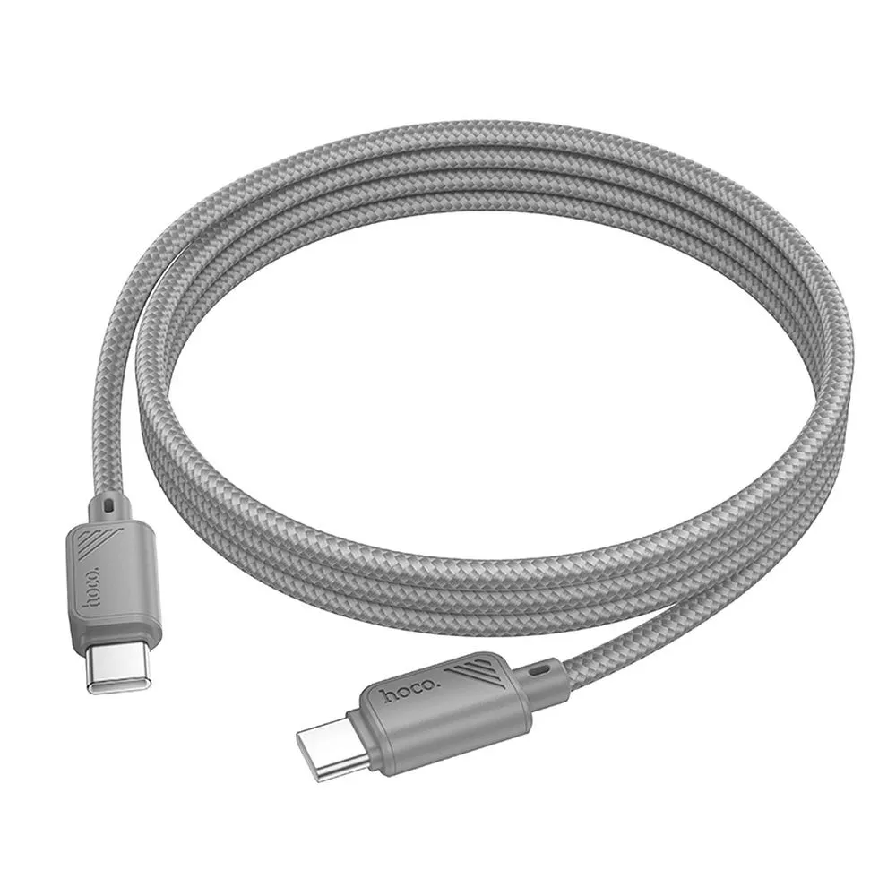 Kabel do przesyłu danych i ładowania USB-C - USB-C HOCO X113, 60W, 1m, Szary