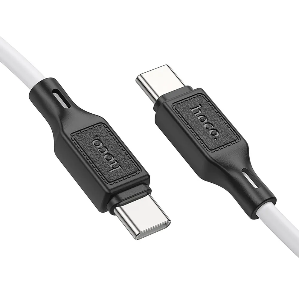 Kabel do przesyłu danych i ładowania USB-C - USB-C HOCO X90, 60W, 1m, biały