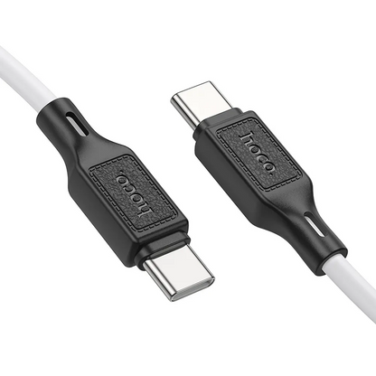 Kabel do przesyłu danych i ładowania USB-C - USB-C HOCO X90, 60W, 1m, biały