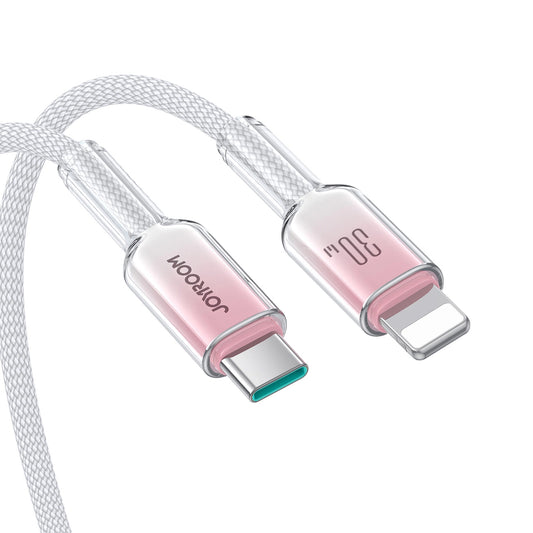 Kabel do danych i ładowania USB-C - Lightning Joyroom S-A42, 30W, 1,2m, biały