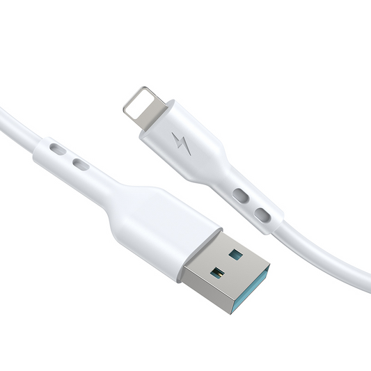 Kabel do przesyłu danych i ładowania USB-A - Lightning BWOO BO-X172L-2M, 15W, 2m, biały