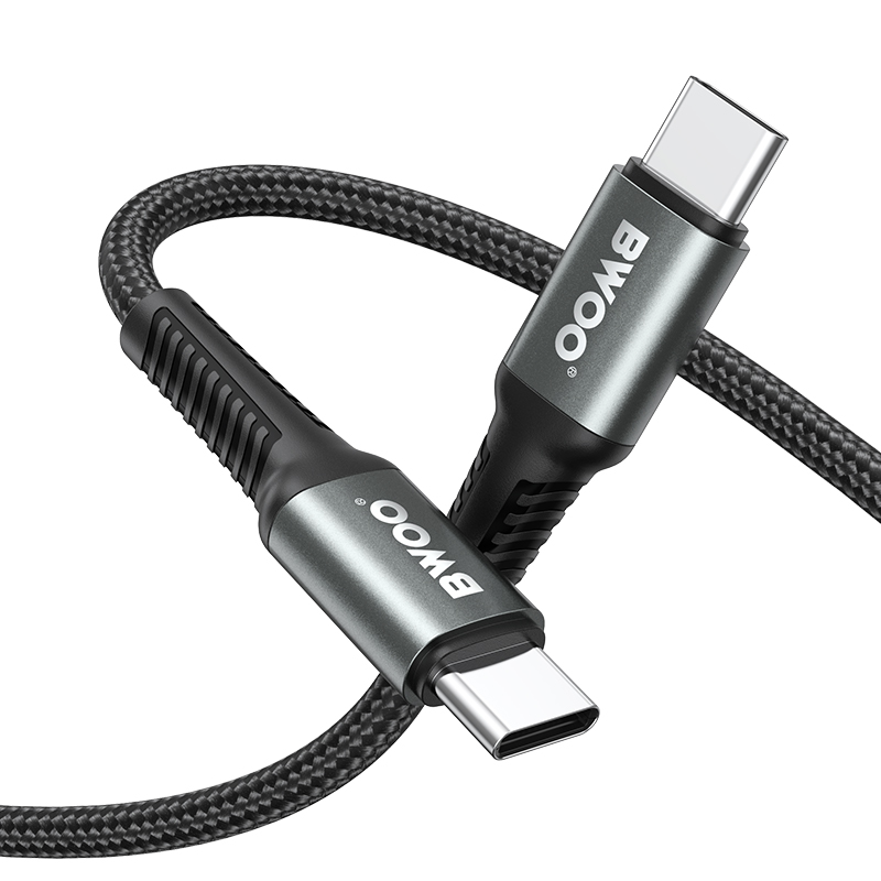 Kabel do przesyłu danych i ładowania USB-C - USB-C BWOO BO-X288C-C, 60W, 1m, Czarny