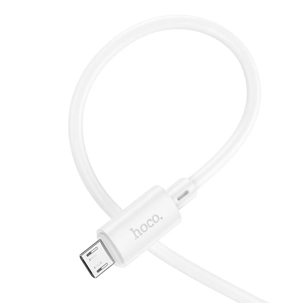 USB-A to microUSB Data and Charging Cable HOCO X88, 18W, 2m, White