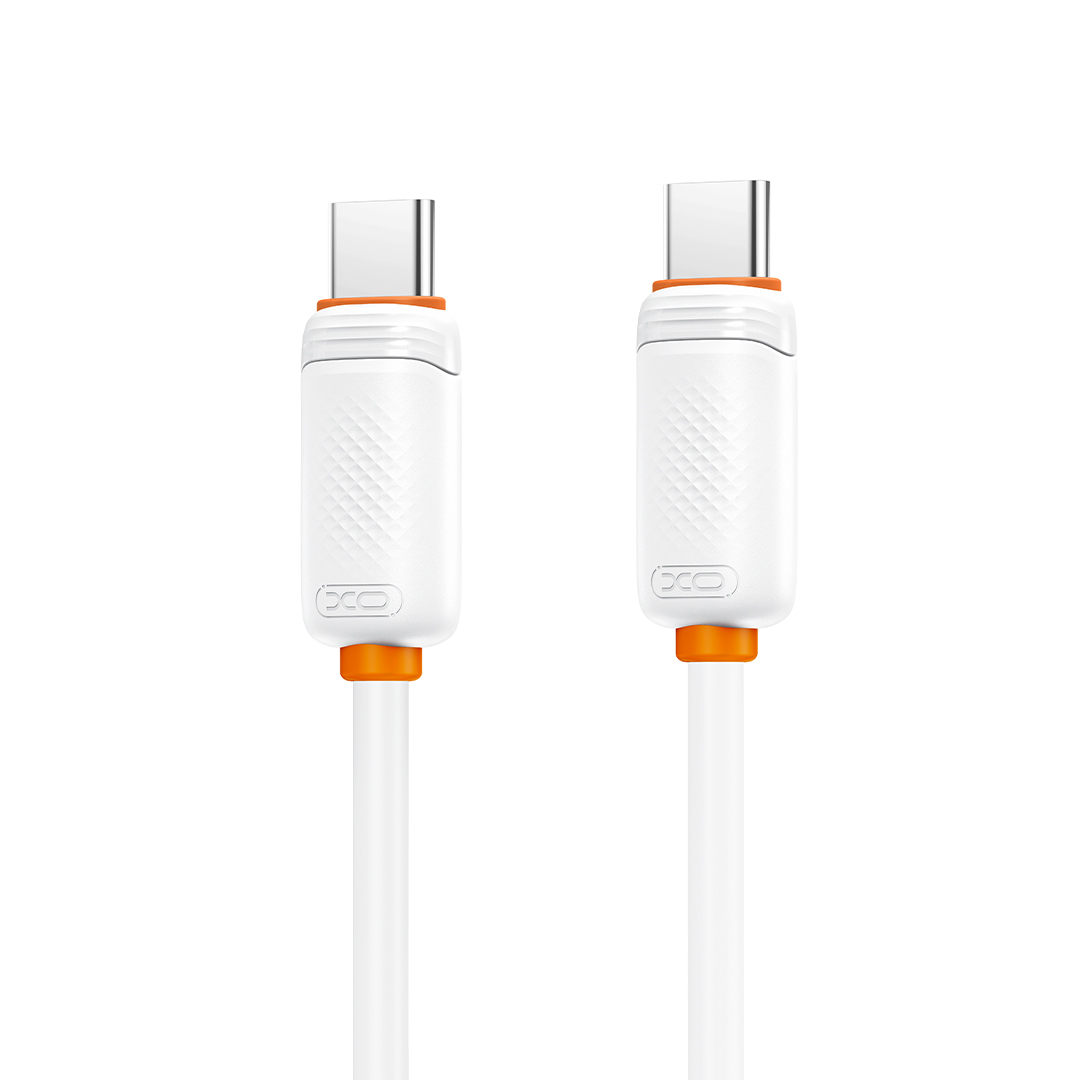 Kabel do przesyłu danych i ładowania USB-C - USB-C XO Design NB-Q298, 240W, 1m, biały