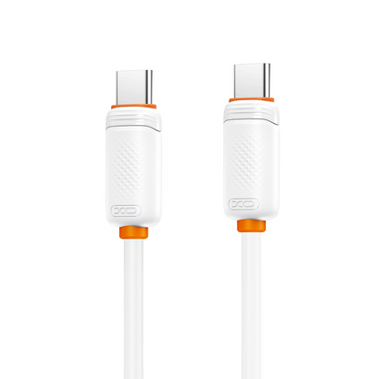 Kabel do przesyłu danych i ładowania USB-C - USB-C XO Design NB-Q298, 240W, 1m, biały