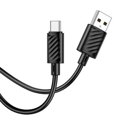 Kabel danych i ładowania USB-A - USB-C HOCO X88, 18W, 2m, Czarny