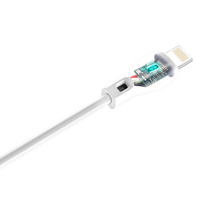 Kabel do przesyłu danych i ładowania USB-A - Lightning Dudao L4L, 18W, 1m, biały