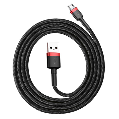 Kabel do transmisji danych i ładowania USB-A - microUSB Baseus Cafule, 18 W, 1 m, czerwony CAMKLF-B91