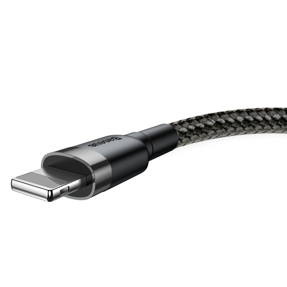 Kabel do danych i ładowania USB-A - Lightning Baseus Cafule, 18W, 3m, Szary CALKLF-RG1