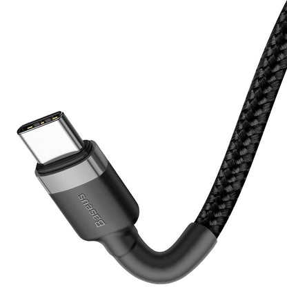 Kabel USB-C do ładowania i transmisji danych - USB-C Baseus Cafule, 60 W, 2 m, czarny CATKLF-HG1