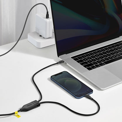Kabel do danych i ładowania USB-C - Lightning / USB-C Baseus Flash Series 2w1, 100W, 1.2m, Czarny CA1T2-F01