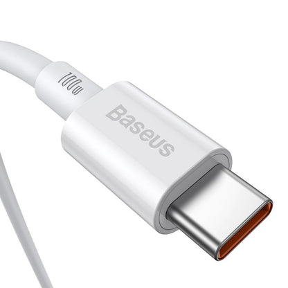 Kabel USB-C do ładowania i transmisji danych - USB-C Baseus Superior Series, 100W, 2m, biały CATYS-C02