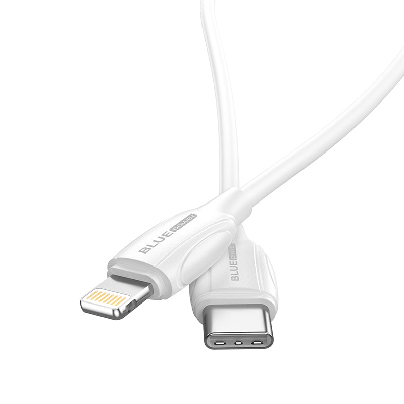 Kabel USB-C - Lightning do ładowania i transmisji danych BLUE Power B2BX19, 18 W, 2 m, biały