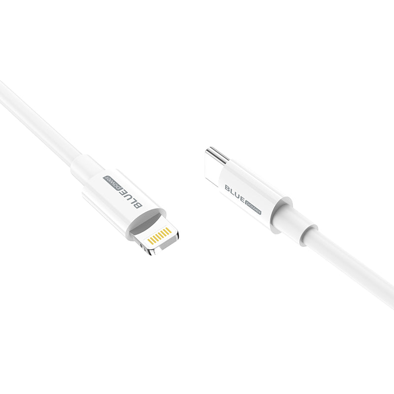 Kabel USB-C - Lightning do ładowania i transmisji danych BLUE Power BBX36, 18 W, 1 m, biały