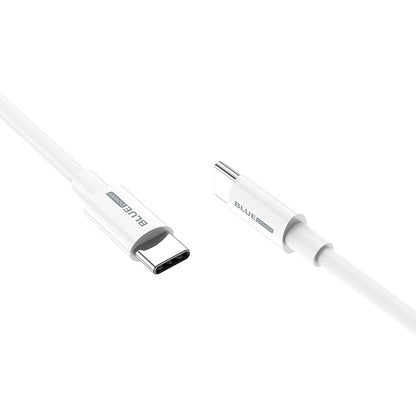 Kabel USB-C do ładowania i transmisji danych - USB-C BLUE BLUE Power BBX44, 100W, 1m, biały