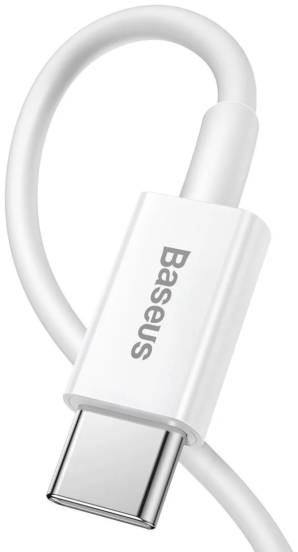 Kabel do ładowania i transmisji danych USB-C - Lightning Baseus Superior Series, 20 W, 1,5 m, biały CATLYS-B02 