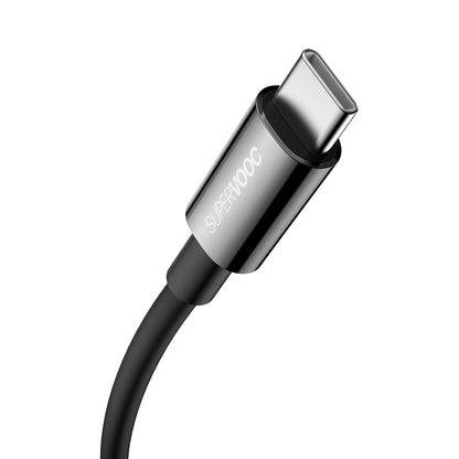 Kabel do ładowania i transmisji danych Baseus Superior Series USB-A do USB-C, 65 W, 1 m, czarny 