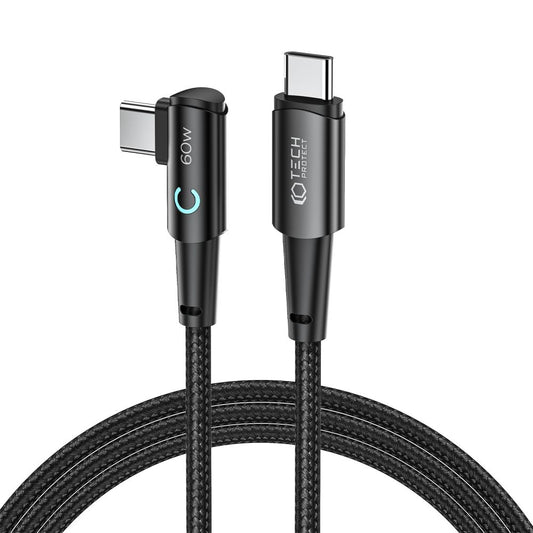 Kabel USB-C do ładowania i transmisji danych - USB-C Tech-Protect Ultraboost L, 60 W, 2 m, szary 