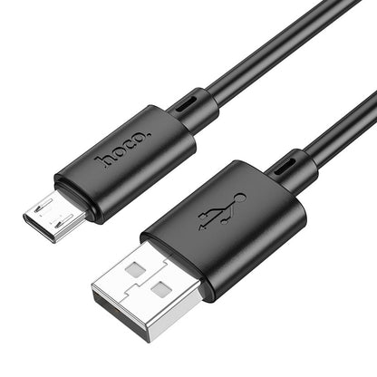 Kabel do ładowania i transmisji danych HOCO X88 USB-A - microUSB, 18 W, 1 m, czarny 