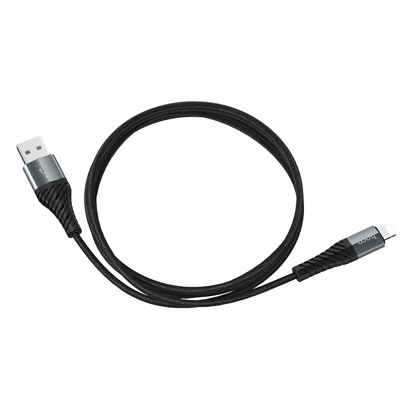 Kabel do ładowania i transmisji danych USB-A - Lightning HOCO X38 Cool, 18W, 1m, czarny 