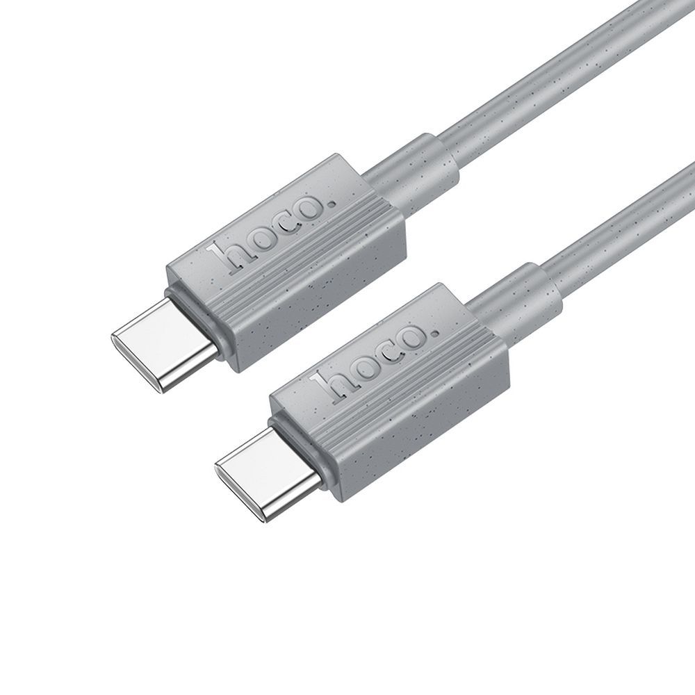 Kabel do danych i ładowania USB-C - USB-C HOCO X107, 60W, 1m, Szary
