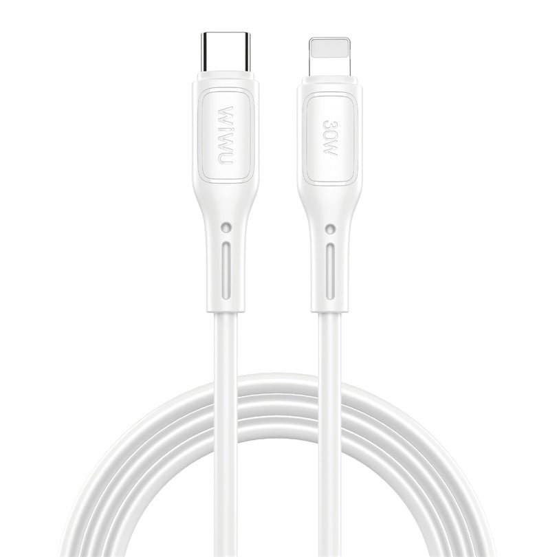 Kabel do ładowania i transmisji danych USB-C - Lightning WiWu Wi-C043E Starlink, 30 W, 1 m, biały 